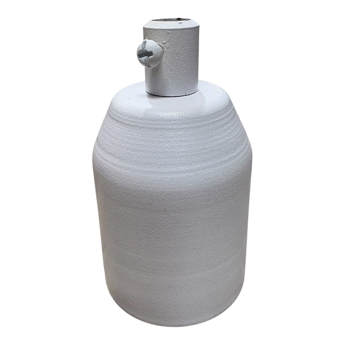 Porta Lampara Metalico Blanco
